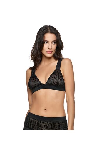 Σουτιέν MED NOEL - Τρίγωνο - Μαύρη δαντέλα  - Χωρίς ενίσχυση - Cup B