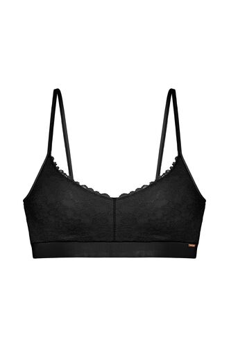 Bralette Dorina UNIFIT LACE - Δαντέλα - Χωρίς Μπανέλα - Μαύρο