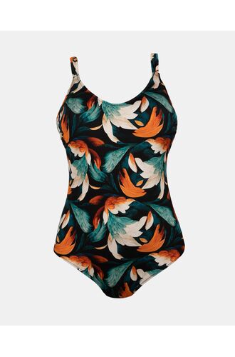 Γυναικείο μαγιό ολόσωμο Rock Club - Art print - Comfort Line - Κανονικό