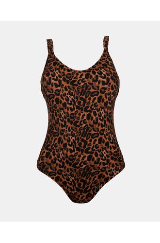 Γυναικείο μαγιό ολόσωμο Rock Club - Leo print - Comfort Line - Κανονικό