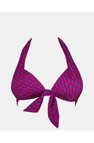 Γυναικείο Μαγιό Push Up τρίγωνο Rock Club - Windy print - Bikini Cup B - Regular Fit - Lycra