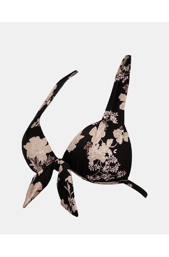 Μαγιό Push Up τρίγωνο Rock Club - Peony print - Bikini Cup B