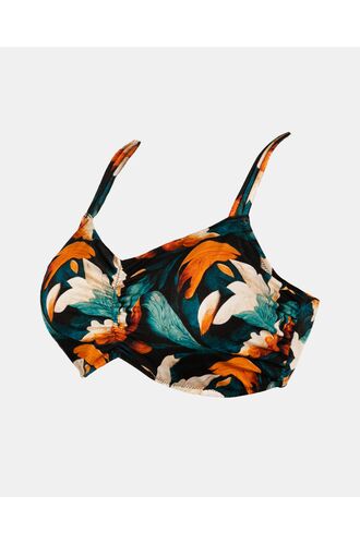 Μαγιό σουτιέν Rock Club - Μεγάλο στήθος - Art print Bikini - Cup E