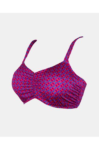 Μαγιό σουτιέν Rock Club - Μεγάλο στήθος - Windy print Bikini - Cup E