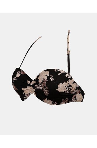 Μαγιό Σουτιέν Strapless Rock Club - Peony Print Bikini