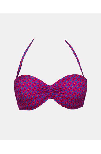 Μαγιό Σουτιέν Strapless Rock Club - Windy Print - Push-up Bikini - Cup B