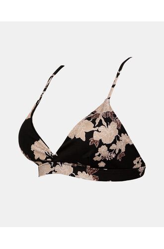 Μαγιό top Rock Club - Peony print - Bikini Τρίγωνο με Λάστιχο - Cup C