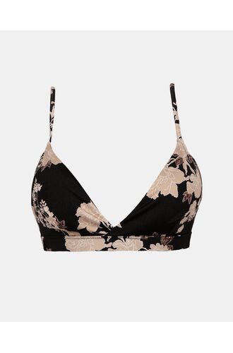 Μαγιό top Rock Club - Peony print - Bikini Τρίγωνο με Λάστιχο - Cup C