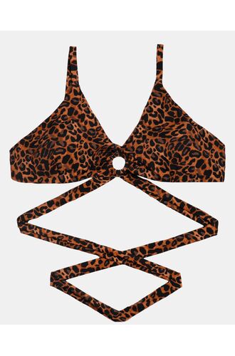 Μαγιό τρίγωνο Rock Club - Leo με κρίκο - Τοπ Bikini - Plus Size