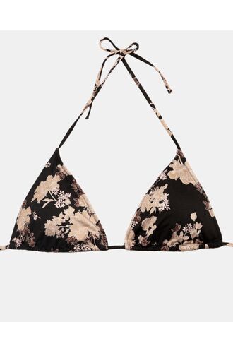 Μαγιό τρίγωνο Rock Club - Peony print - Τοπ Bikini - Plus Size