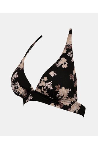 Μαγιό τρίγωνο Rock Club - Peony Print τοπ Bikini - Σταθερό cup C