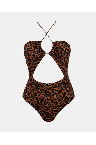 Γυναικείο μαγιό ολόσωμο Rock Club Leo - Πολυμορφικό - Animal - Κανονικό
