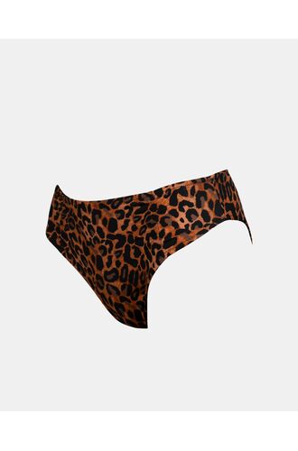 Μαγιό slip Rock Club - Leo print - Μπικίνι με σούρες μπροστά