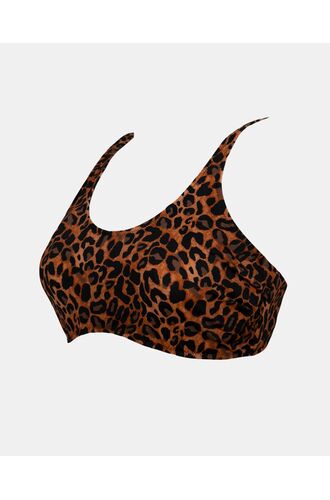 Μαγιό σουτιέν Rock Club - Μεγάλο στήθος - LEO print Bikini - Cup D