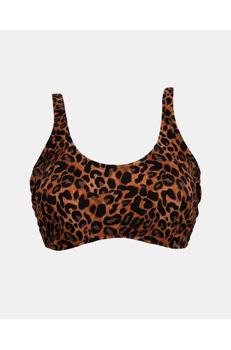 Μαγιό σουτιέν Rock Club - Μεγάλο στήθος - LEO print Bikini - Cup D