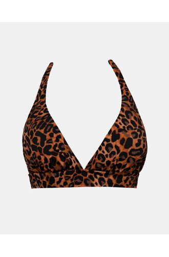 Μαγιό τρίγωνο Rock Club - Leo Print τοπ Bikini - Σταθερό cup C