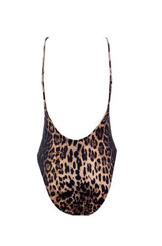 Γυναικείο μαγιό ολόσωμο Rock Club - Animal print - Ανοιχτή πλάτη