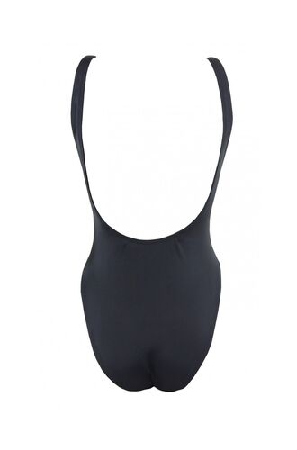 Γυναικείο μαγιό ολόσωμο Rock Club - Αθλητικό μαύρο - Ψηλό κόψιμο