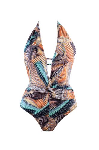 Γυναικείο μαγιό ολόσωμο Rock Club - Vibes - V Neck - Κανονικό