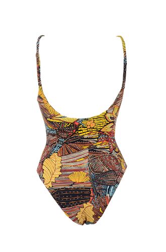 Γυναικείο μαγιό ολόσωμο Rock Club - Zulu print - Κανονικό