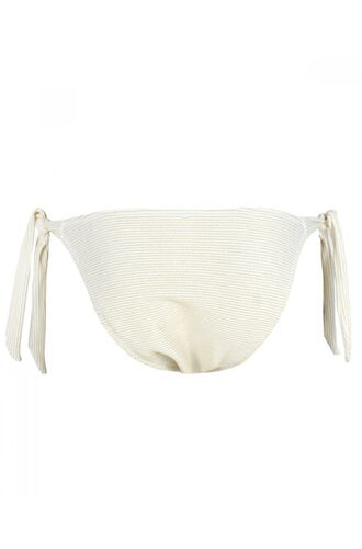 Μαγιό slip Rock Club - Λευκό Lurex - Μπικίνι δετό - Κανονικό