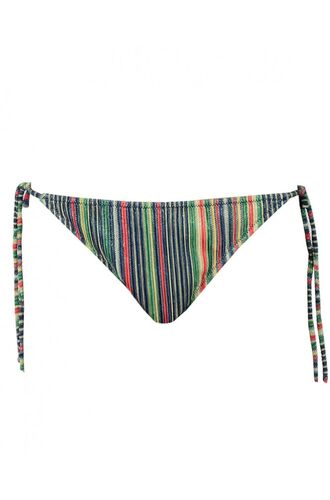 Μαγιό slip Rock Club - Μπικίνι - Δετό - Κανονικό - Μπλε/Ριγέ Lurex