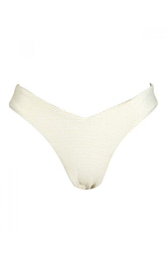 Μαγιό slip Rock Club - Ψηλό κόψιμο - Mix and Match σλιπ - Lurex Λευκό