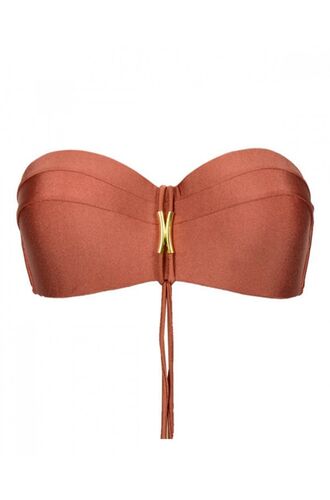 Μαγιό Strapless Rock Club - Bikini Bronze - Μεγάλο στήθος - Cup D