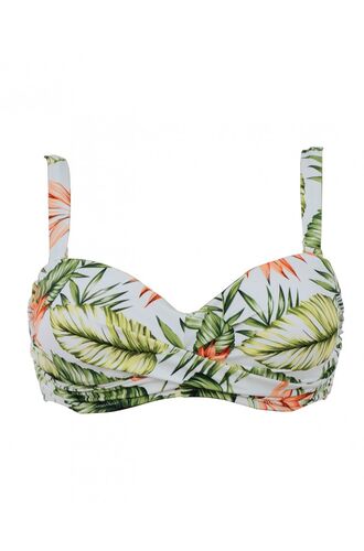 Μαγιό Strapless Rock Club - Bikini Leaves - Μεγάλο στήθος - Cup D