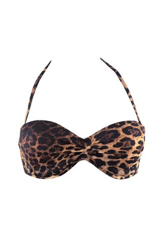 Μαγιό Strapless Rock Club - Bikini push-up - Animal - Cup B