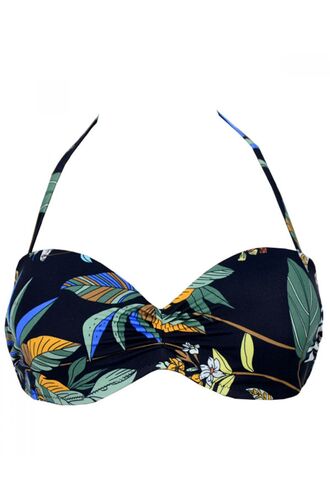 Μαγιό Strapless Rock Club - Edem print - Bikini push-up - Cup B