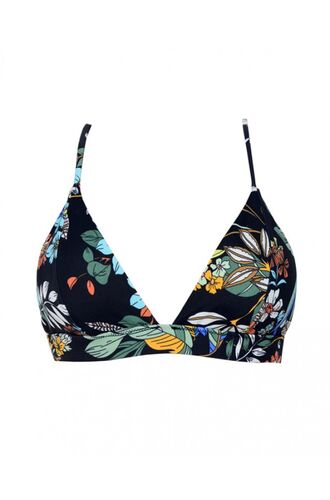 Μαγιό τρίγωνο Rock Club - Floral τοπ Bikini - Σταθερό cup C