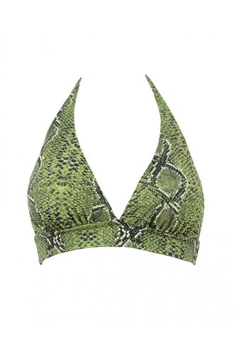 Μαγιό τρίγωνο Rock Club - Χακί Snake Bikini - Σταθερό cup C/D