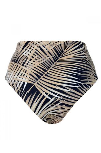 Ψηλόμεσο μαγιό Rock Club - Sahara print - Mix and Match slip - Barazil