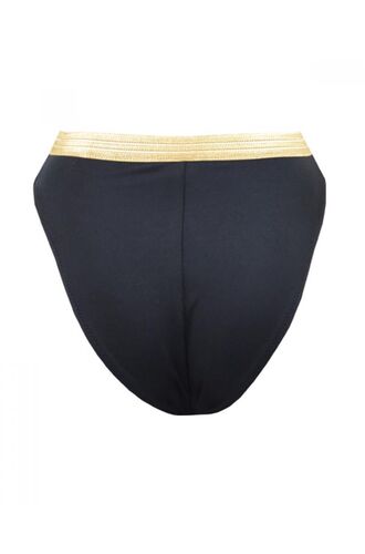 Ψηλόμεσο μαγιό slip Rock Club - Mix and Match - Barazil Μαύρο