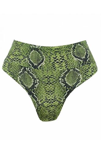 Ψηλόμεσο μαγιό slip Rock Club - Snake print - Mix and Match - Brazil