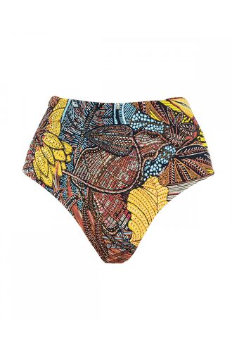 Ψηλόμεσο μαγιό slip Rock Club - Zulu print - Mix and Match - Barazil