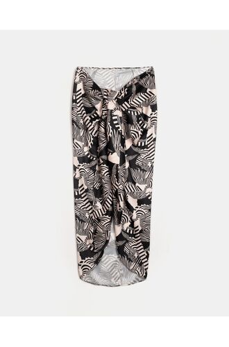 Γυναικείο Beachwear Rock Club - Πολυμορφική Φούστα παρεό - Macacao Print - Regular Fit - Lycra