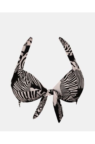 Γυναικείο Μαγιό Push Up τρίγωνο Rock Club - Macacao print - Bikini - Lycra - Cup B