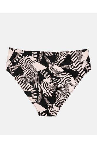 Γυναικείο Μαγιό slip Plus Size Rock Club - Macacao print- Μπικίνι με σούρες - Lycra