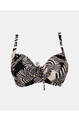 Γυναικείο Μαγιό top Rock Club - Macacao print - Bikini για μεγάλο στήθος - Regular Fit - Lycra - Cup E