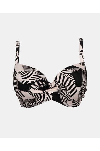 Γυναικείο Μαγιό top Rock Club - Macacao print - Bikini για μεγάλο στήθος - Regular Fit - Lycra - Cup E