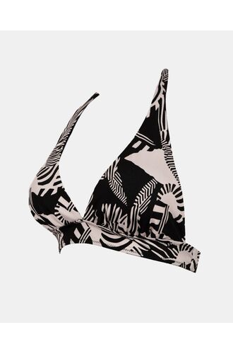 Γυναικείο Μαγιό τρίγωνο Rock Club - Macacao Print τοπ Bikini - Σταθερό cup C - Regular Fit - LycraΓυναικείο Μαγιό τρίγωνο Rock Club - Macacao Print τοπ Bikini - Σταθερό cup C - Regular Fit - Lycra