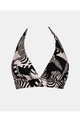 Γυναικείο Μαγιό τρίγωνο Rock Club - Macacao Print τοπ Bikini - Σταθερό cup C - Regular Fit - Lycra