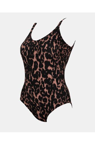 Γυναικείο μαγιό ολόσωμο Rock Club - Animal print - Comfort Line - Κανονικό - Regular Fit - Lycra