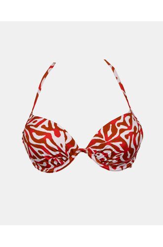 Γυναικείο Μαγιό Push Up Rock Club - Corals print - Ενίσχυση - Regular Fit - Lycra - Cup - B