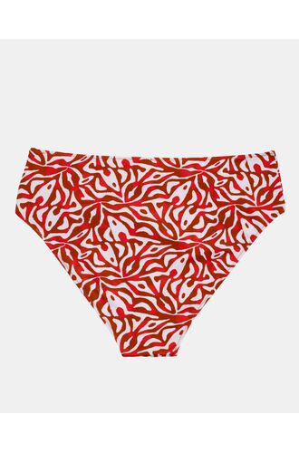 Γυναικείο Μαγιό slip Plus Size Rock Club - Corals print - Μπικίνι με σούρες - Lycra