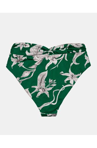 Γυναικείο Μαγιό slip Plus Size Rock Club - Ψηλόμεσο - Μπικίνι κρουαζέ - Lily Print - Lycra