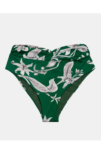 Γυναικείο Μαγιό slip Plus Size Rock Club - Ψηλόμεσο - Μπικίνι κρουαζέ - Lily Print - Lycra