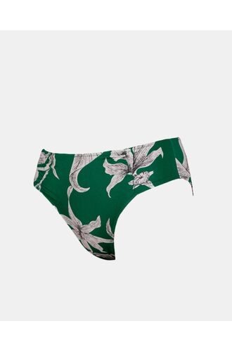 Γυναικείο Μαγιό slip Rock Club - Lily print - Μπικίνι με σούρες μπροστά - Regular Fit - Lycra